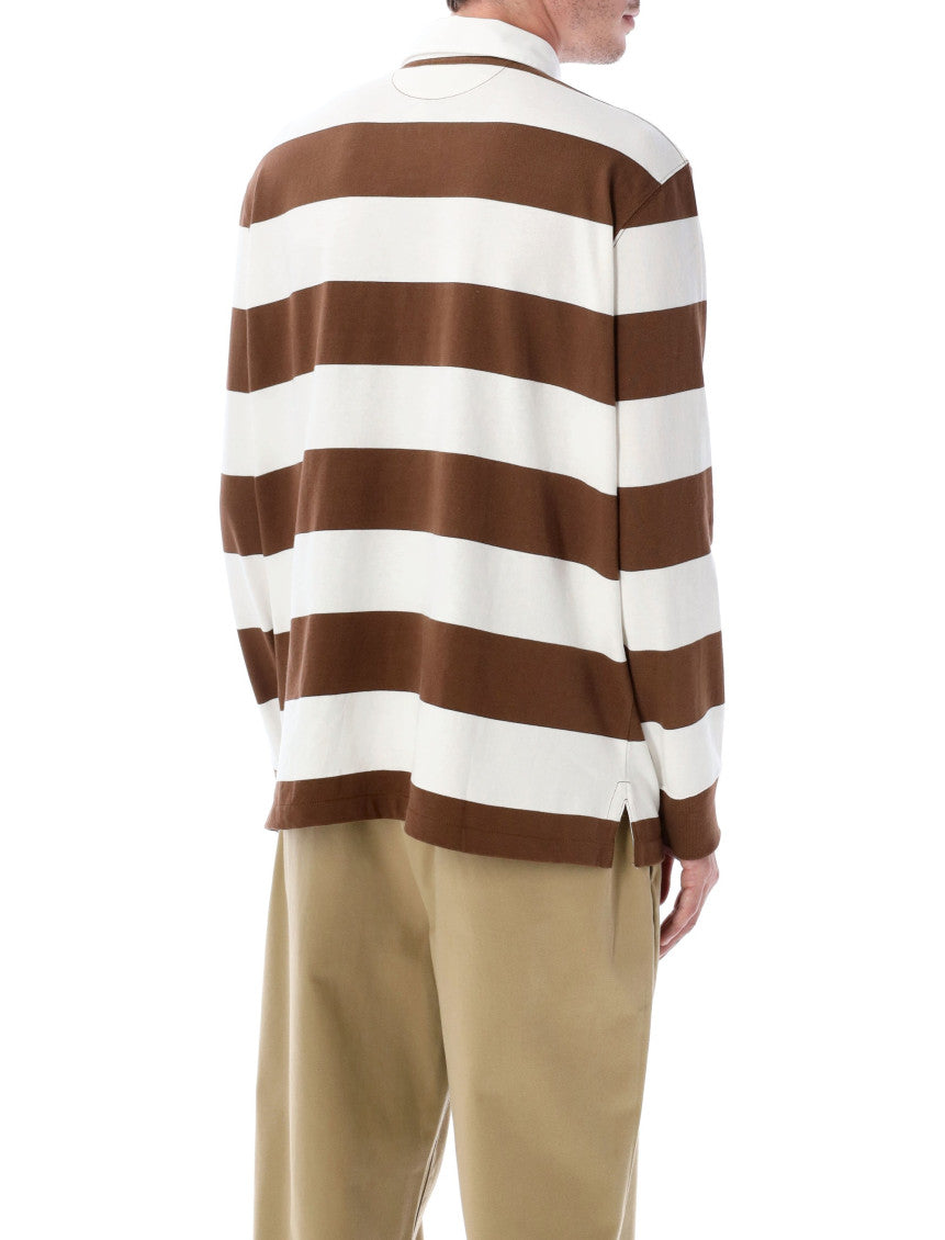 Brown Striped Polo 2