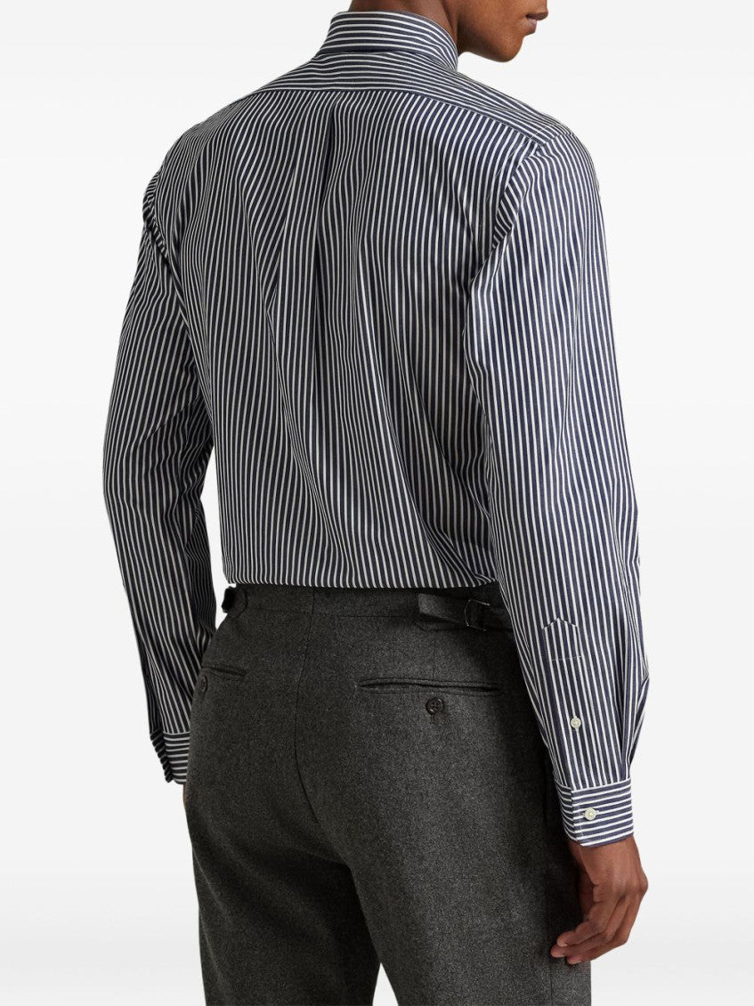 Navy Blue Striped Shirt 4