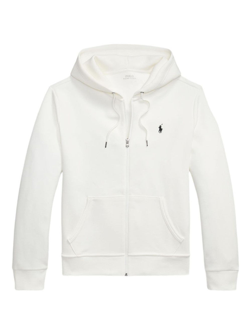 White Logo Hoodie 1