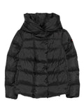 Black Logo Hooded Puffer Jacket 1