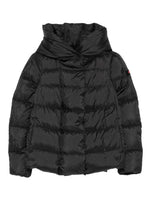 Black Logo Hooded Puffer Jacket 1