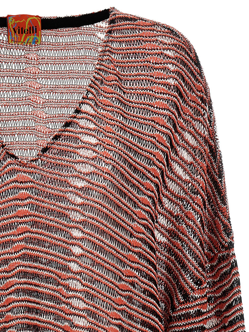 Multicolor Wave Jacquard Sweater 3