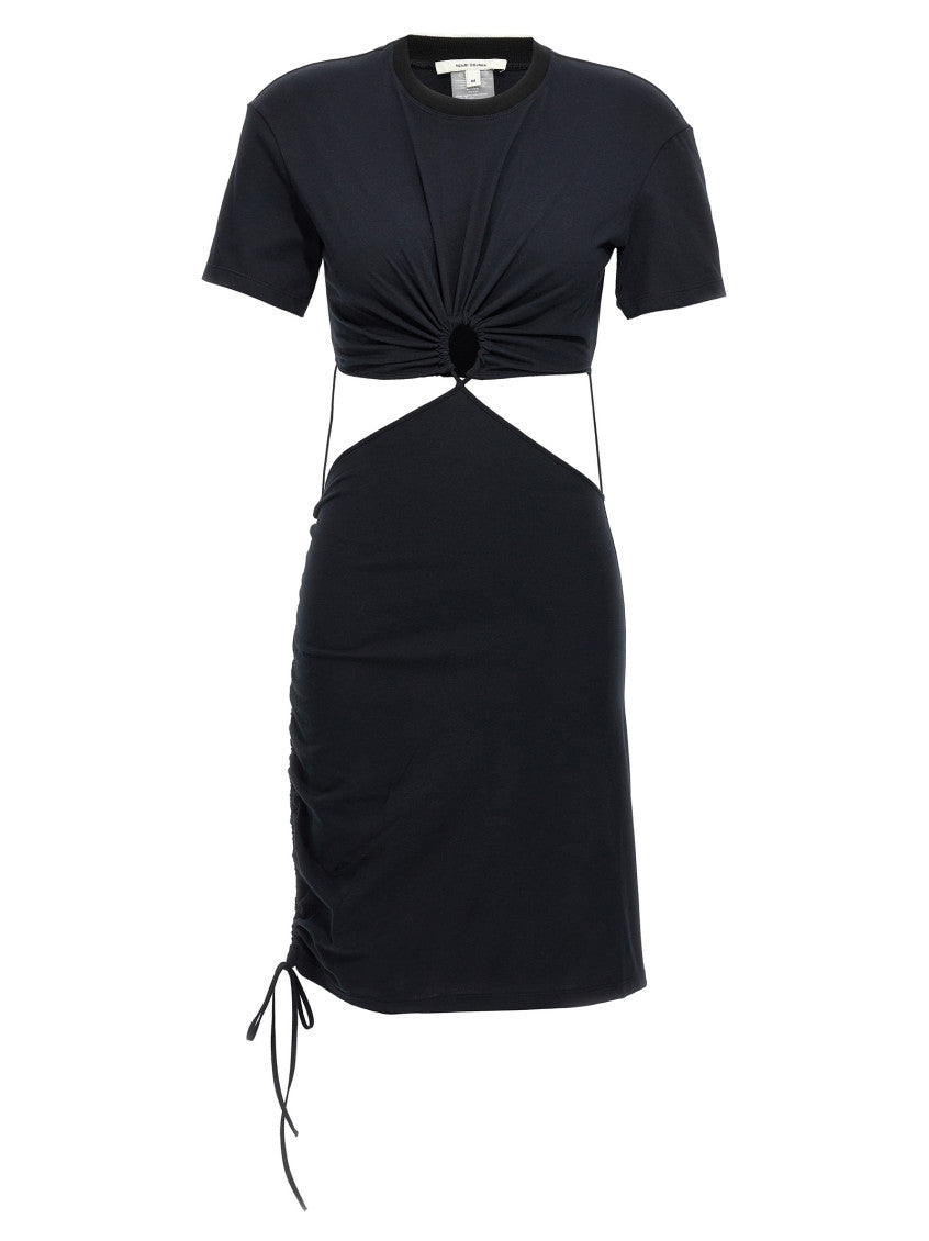 Black Cut-out t-shirt dress 1