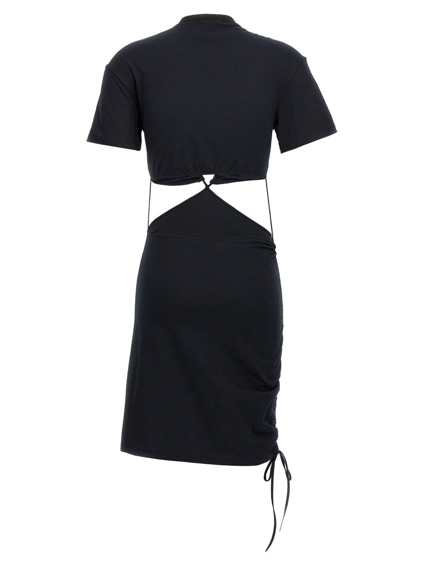 Black Cut-out t-shirt dress 2