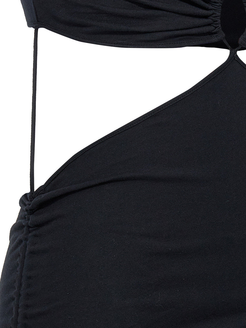 Black Cut-out t-shirt dress 4