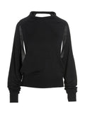 Black Cut Out Insert Top Sweater 1