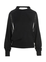 Black Cut Out Insert Top Sweater 1