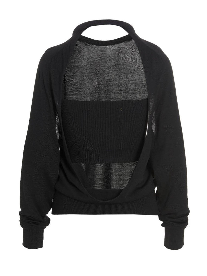 Black Cut Out Insert Top Sweater 2