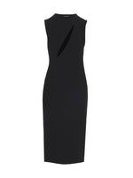 Black Cut Out Midi Dress 1