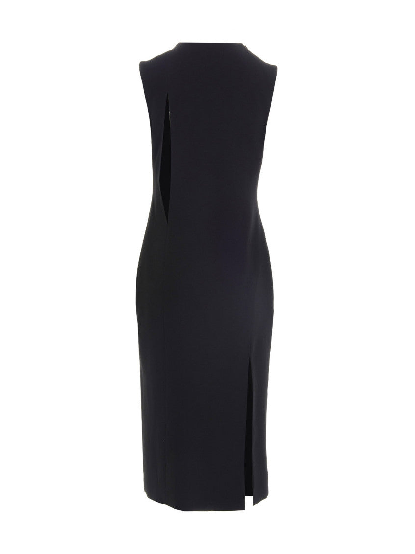 Black Cut Out Midi Dress 2