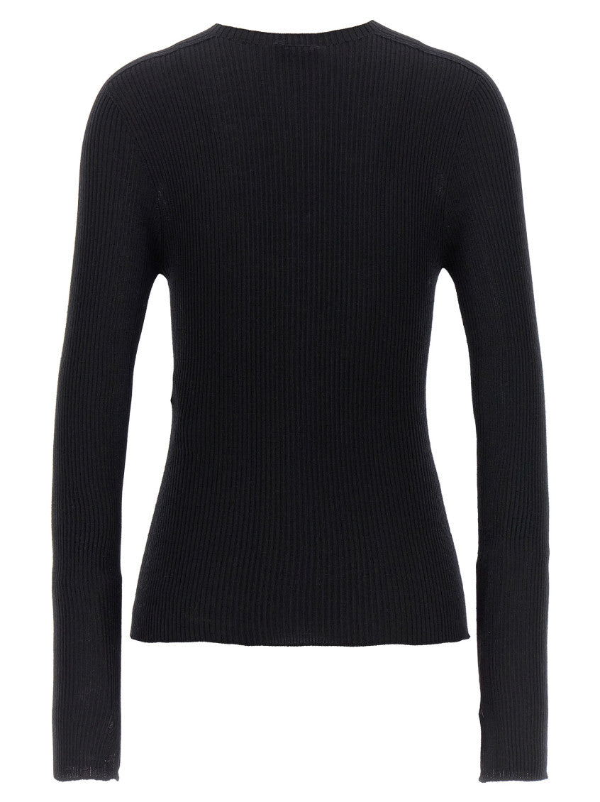Black Ribbed Sweater 2