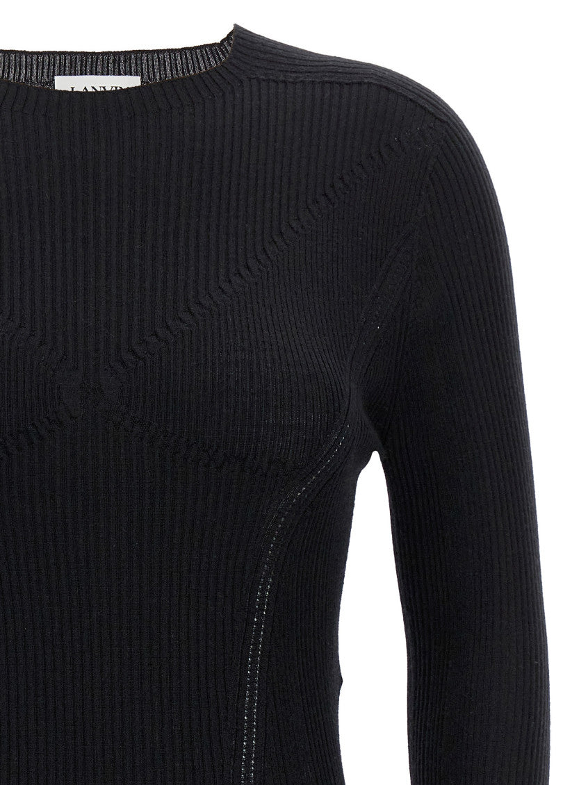 Black Ribbed Sweater 3