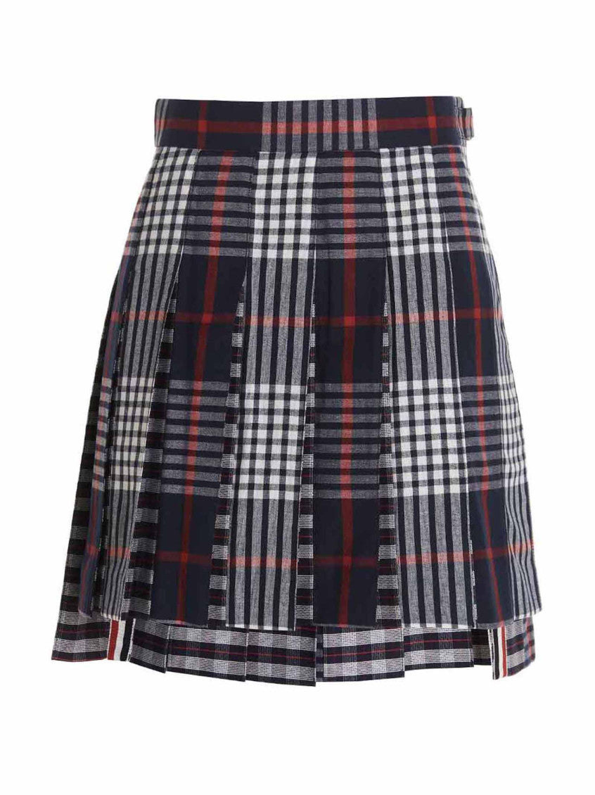 Blue Check Skirt 1