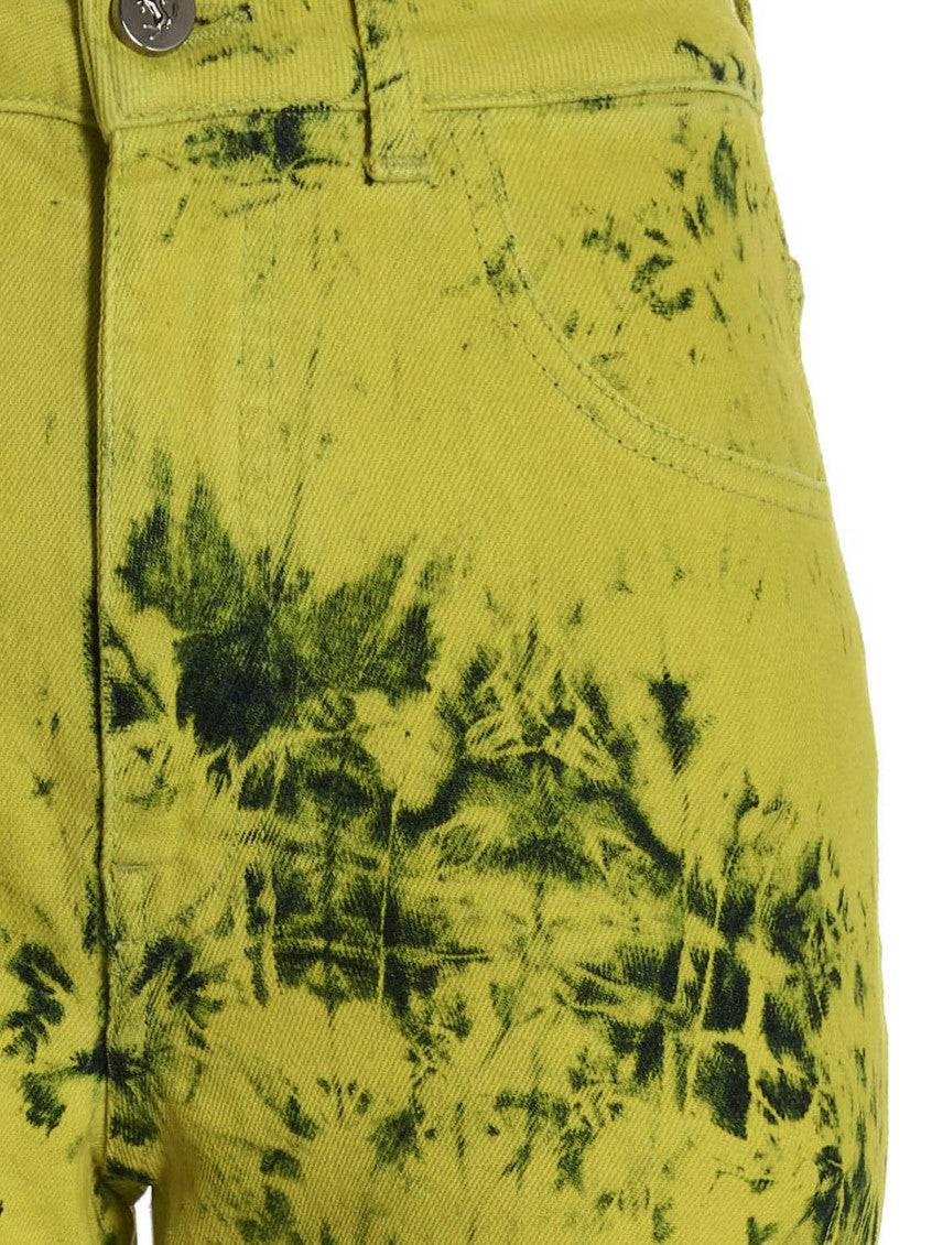 Yellow Tie-dye Jeans 3