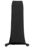 Black Asymmetrical Long Skirt 1