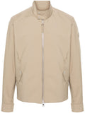 Beige Logo Patch Jacket 1