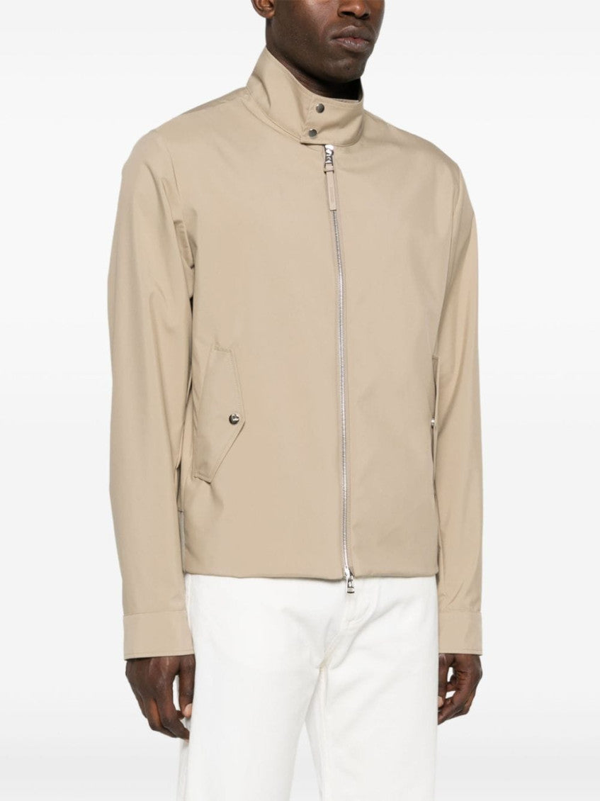 Beige Logo Patch Jacket 3