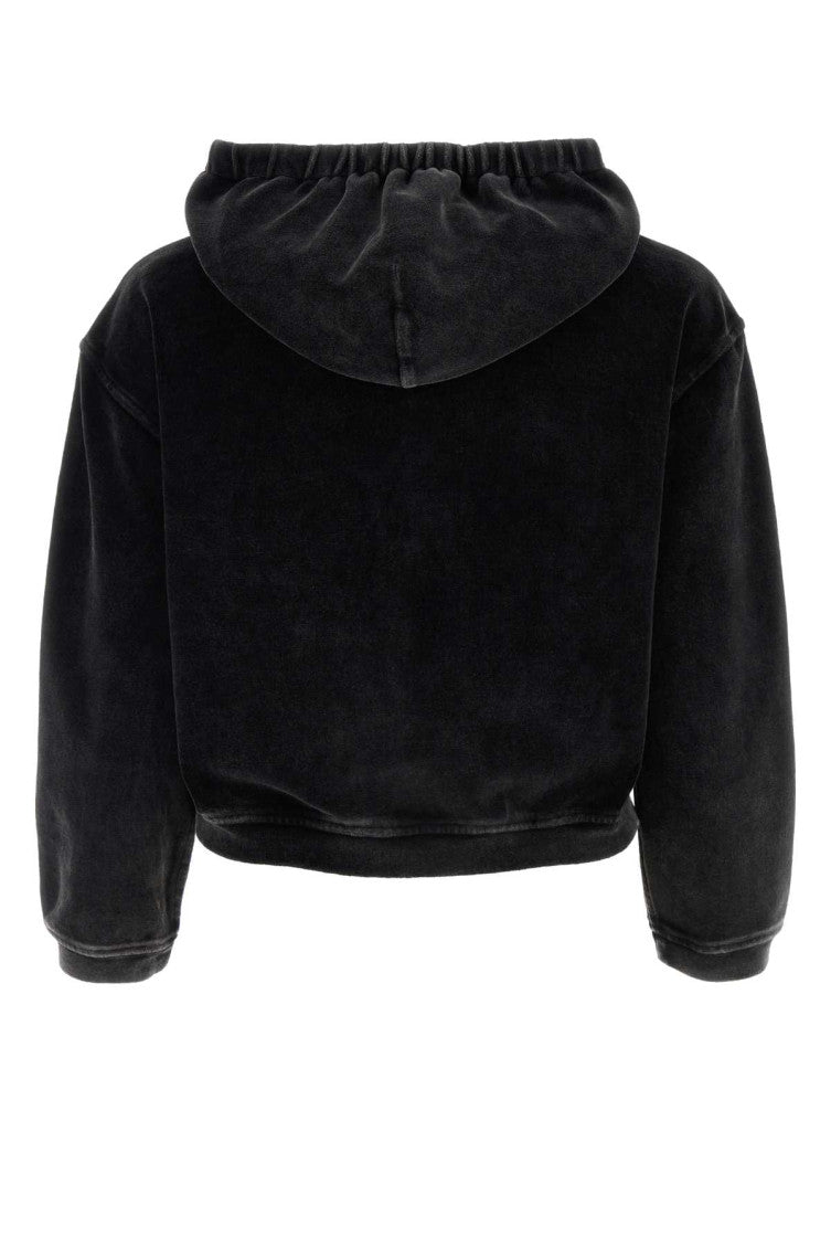 Black velvet sweatshirt 2
