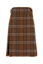 Brown Check Skirt 1