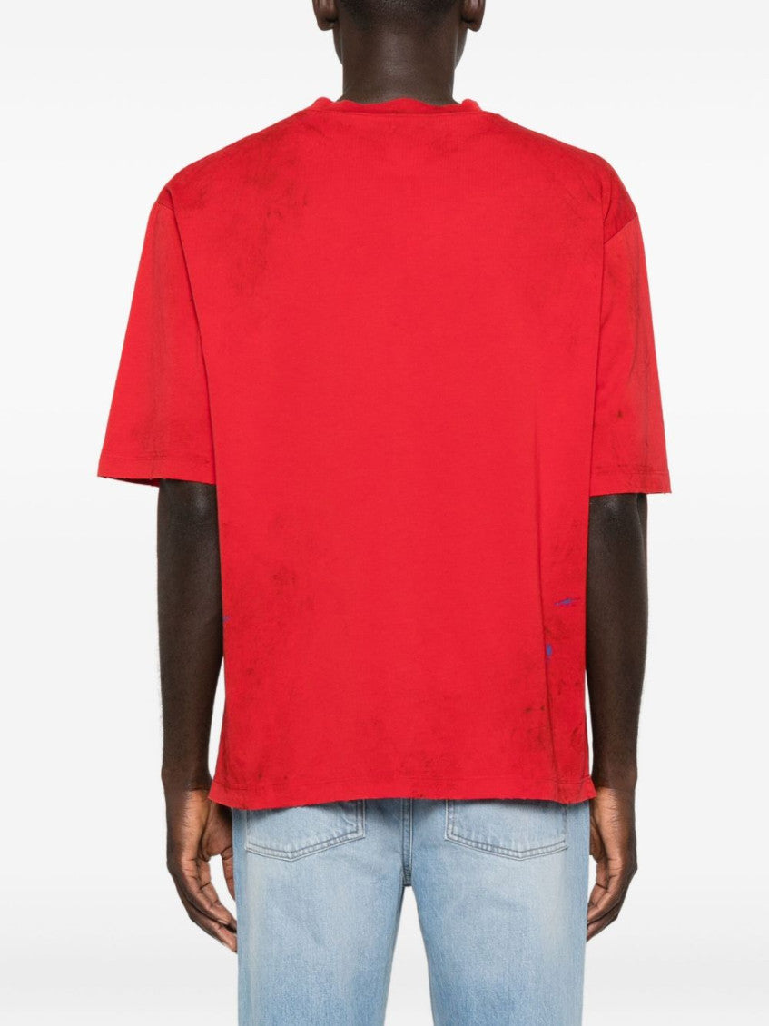 Red Crew Neck T-shirt 3