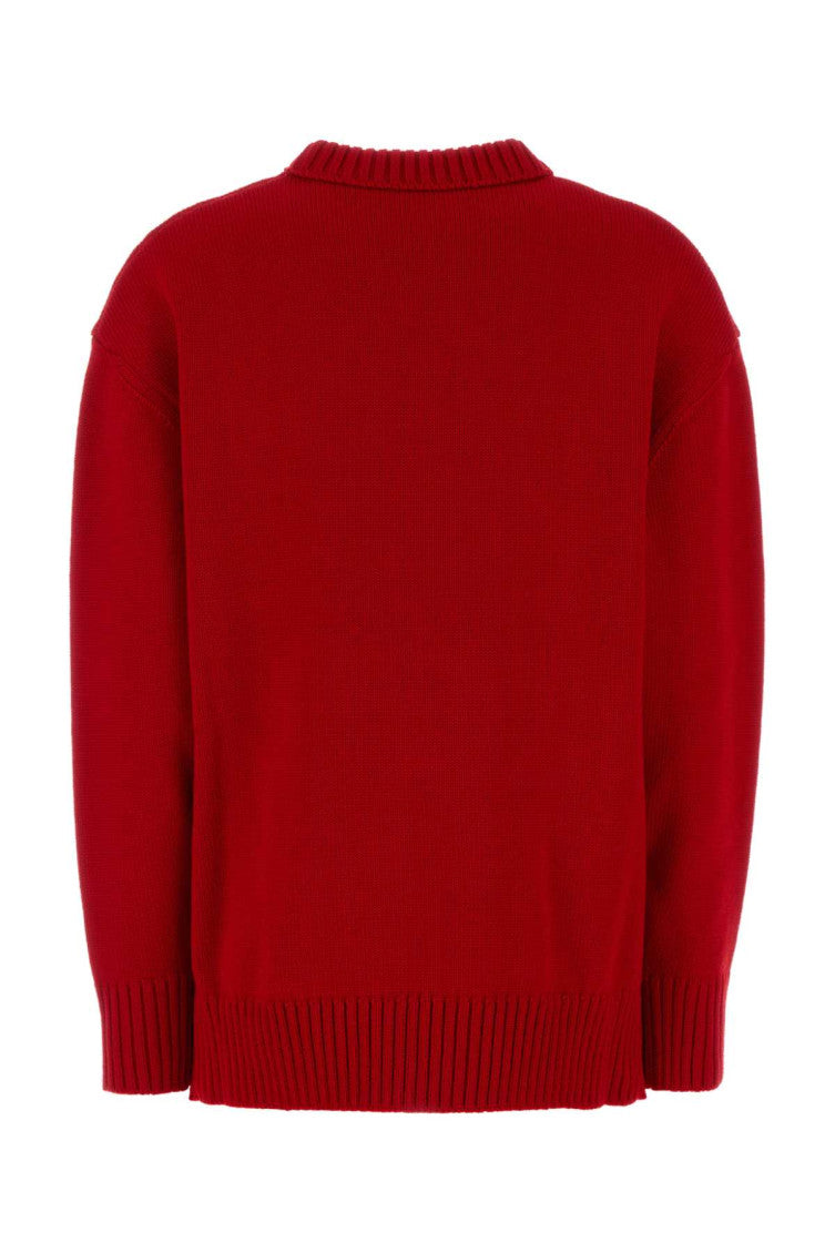Red Wool Bow Sweater 2