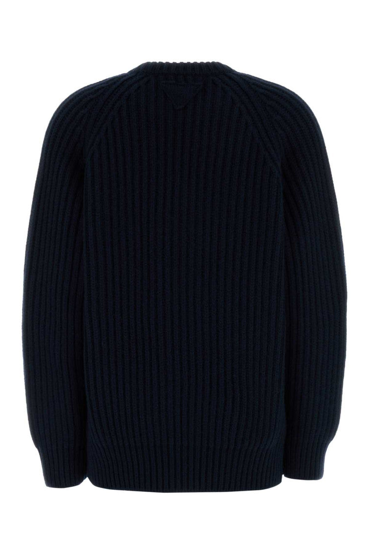 Navy Blue Ribbed Sweater 2