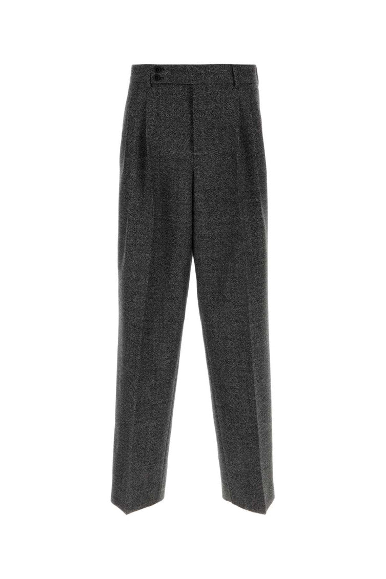 Dark Grey Two-tone Wool Pant 1