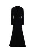 Black Wool Blend Coat 1