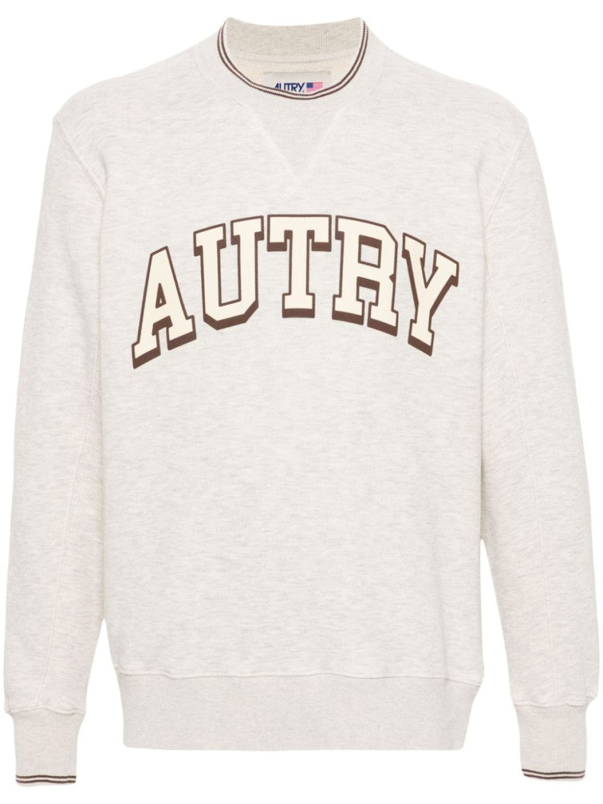 Light Beige Logo Jersey Sweatshirt 1
