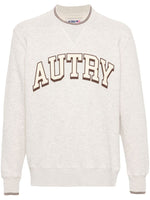 Light Beige Logo Jersey Sweatshirt 1
