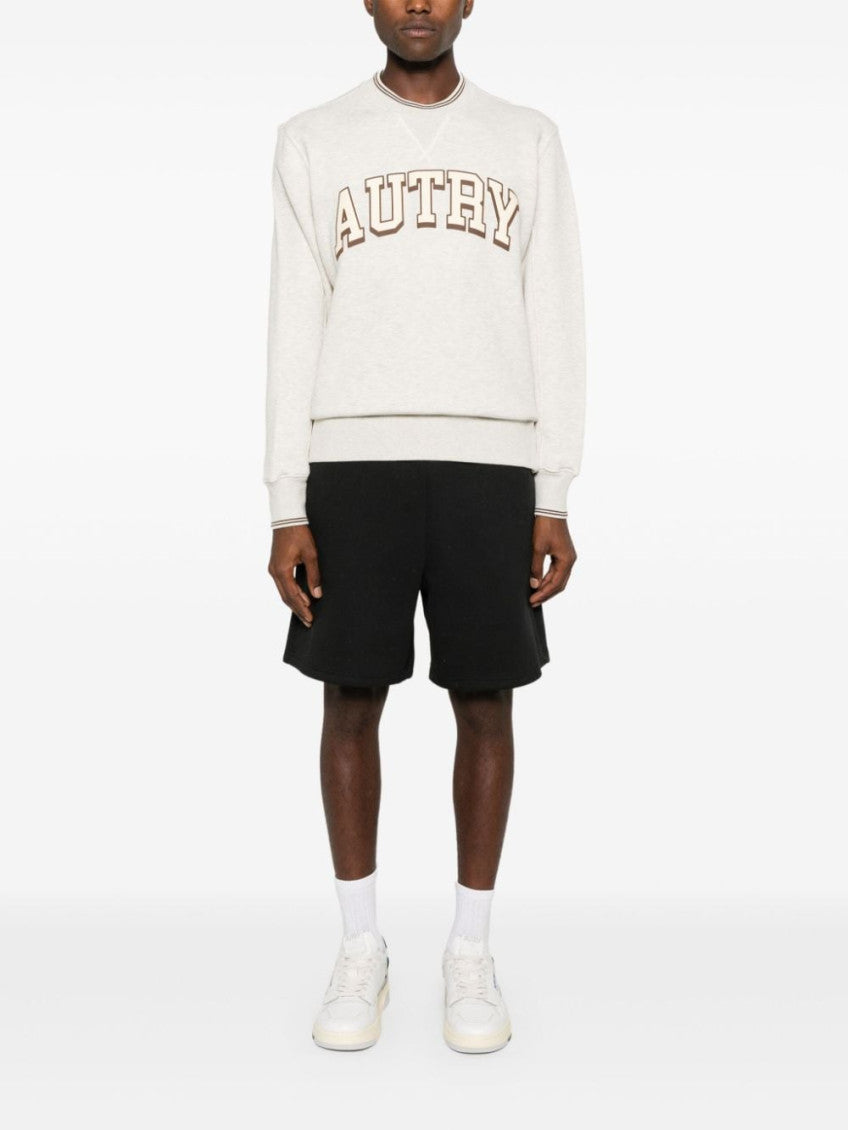 Light Beige Logo Jersey Sweatshirt 2