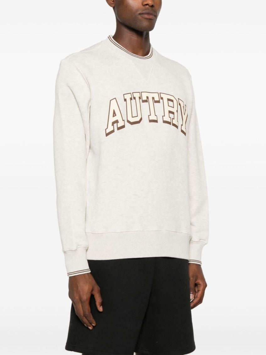 Light Beige Logo Jersey Sweatshirt 3