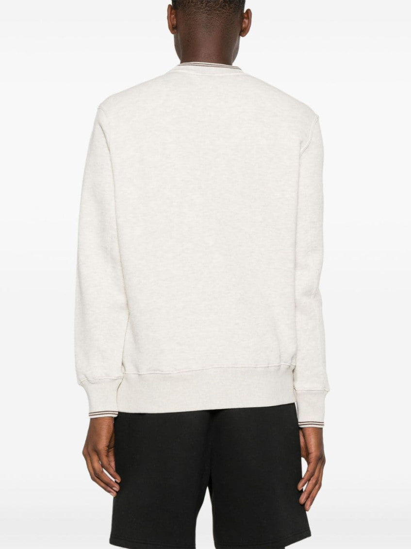 Light Beige Logo Jersey Sweatshirt 4