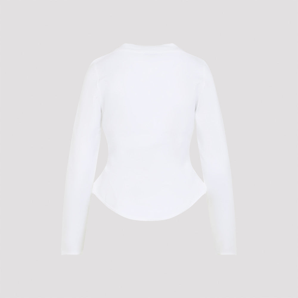White Crew-neck Top 4