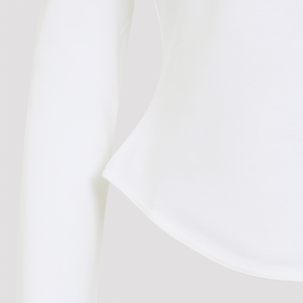 White Crew-neck Top 5