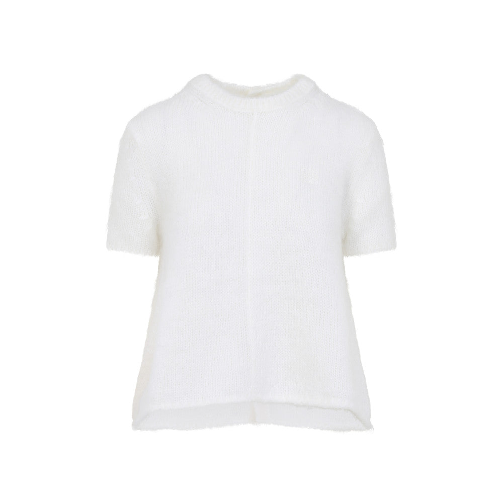 White Crew Neck Sweater 1