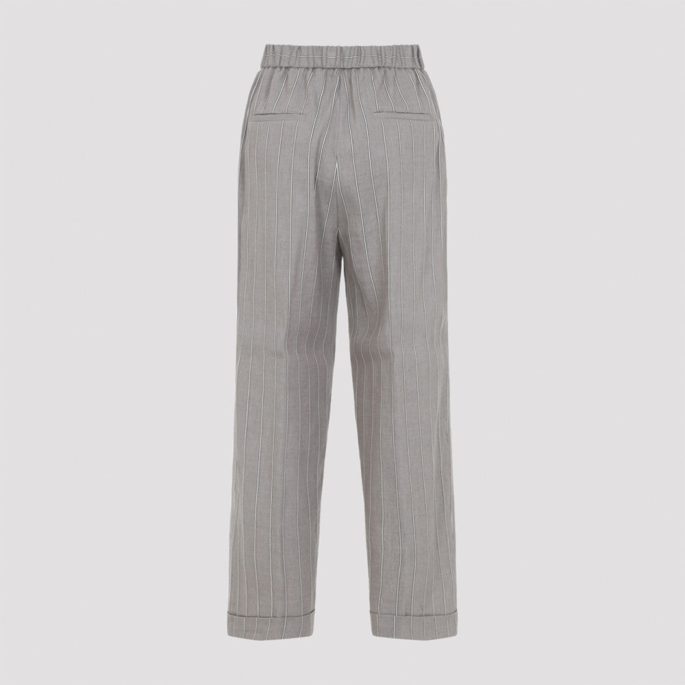 Brown Straight Leg Pants 4