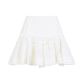 White Wool Mini Skirt 1