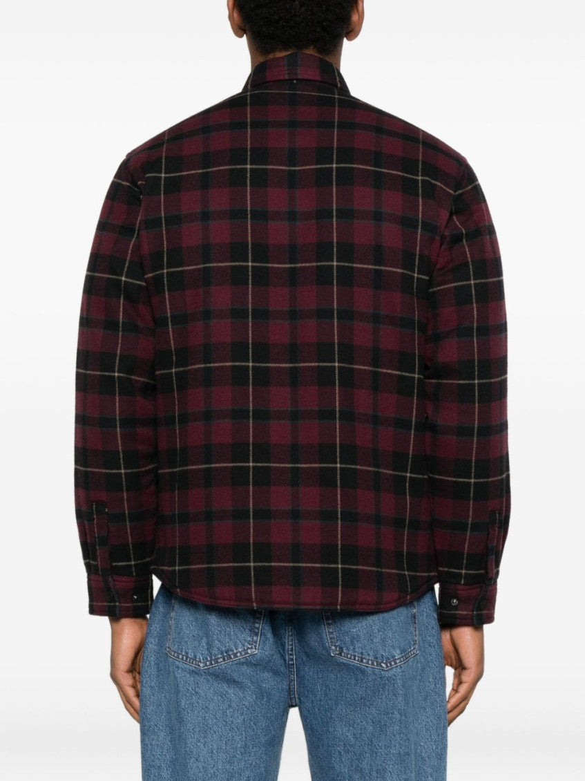 Red Check-pattern Shirt 4