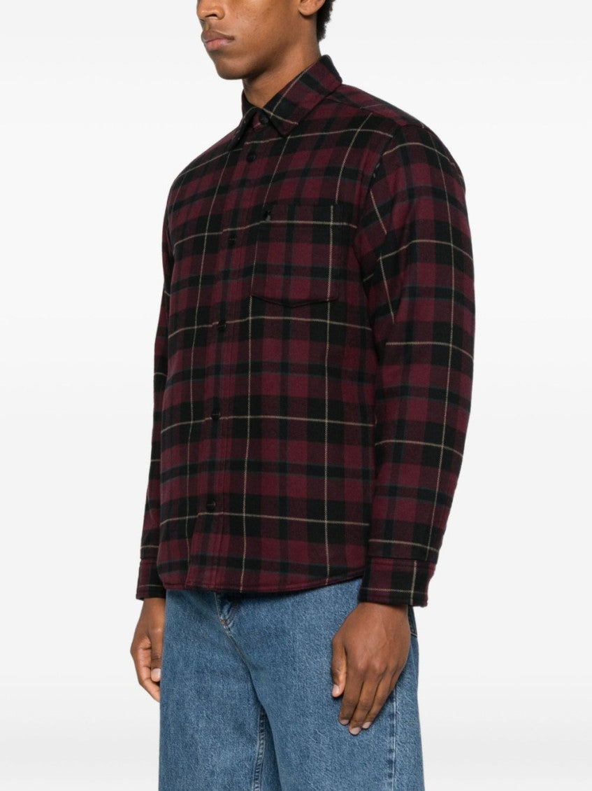 Red Check-pattern Shirt 5