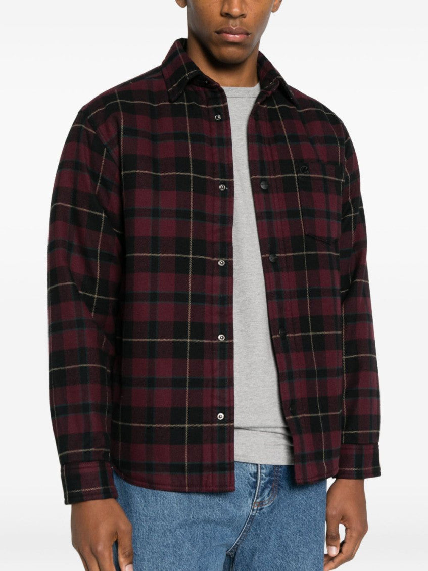 Red Check-pattern Shirt 6