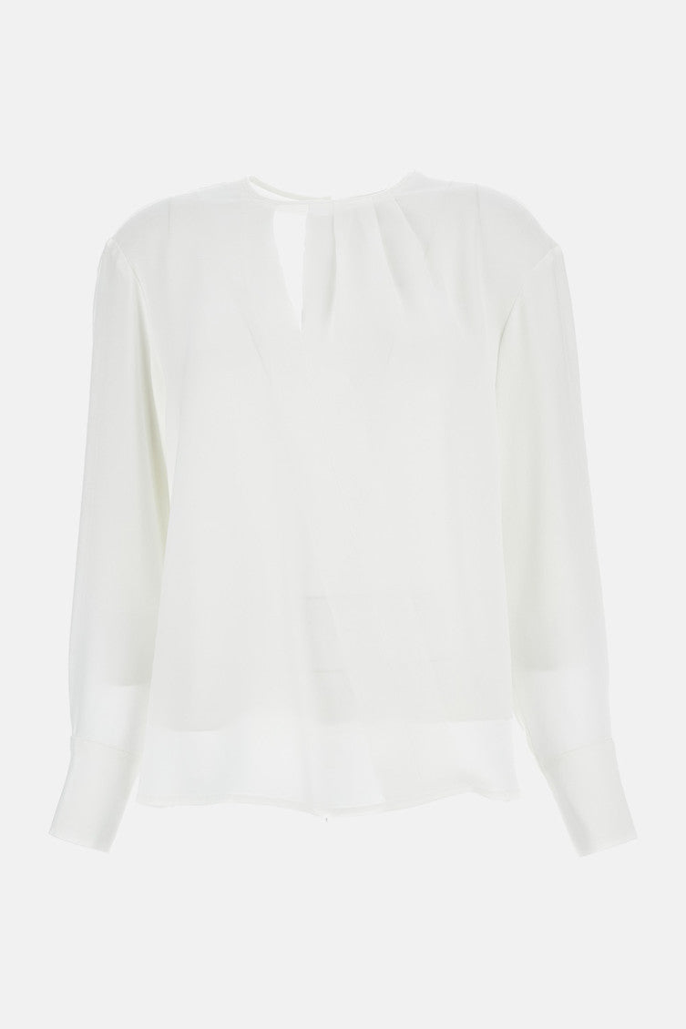 White Crew Neck Top 4