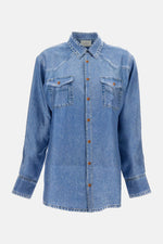 Blue Silk Shirt 1