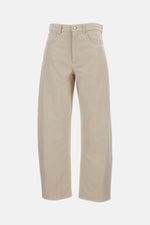 Beige Regular Fit Trousers 1