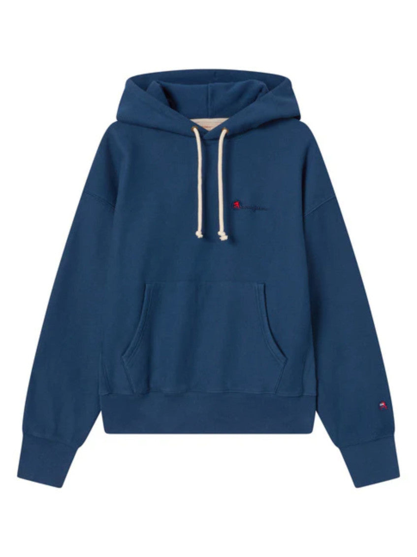 Navy Blue Cotton Hoodie 1