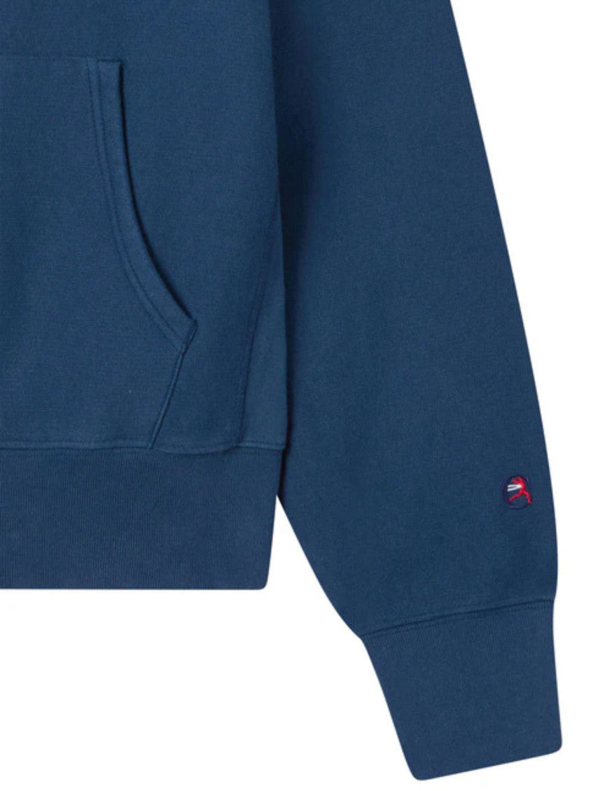 Navy Blue Cotton Hoodie 2