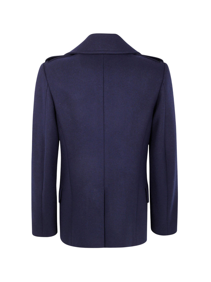 Blue Double-breasted Coat 2