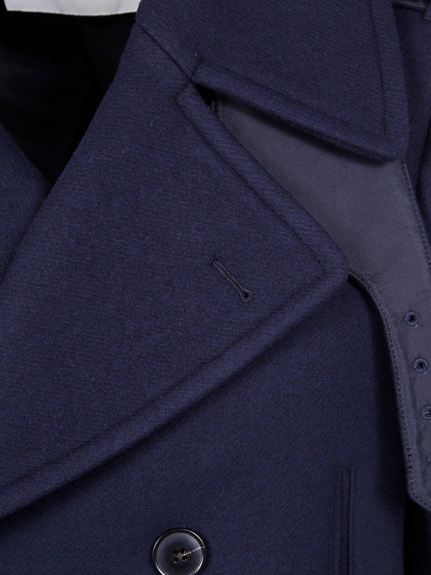 Blue Double-breasted Coat 3