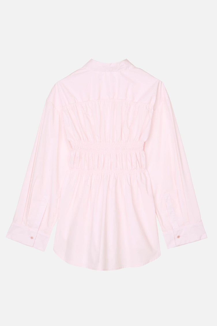 Blush Pink Gathered Shirt 2
