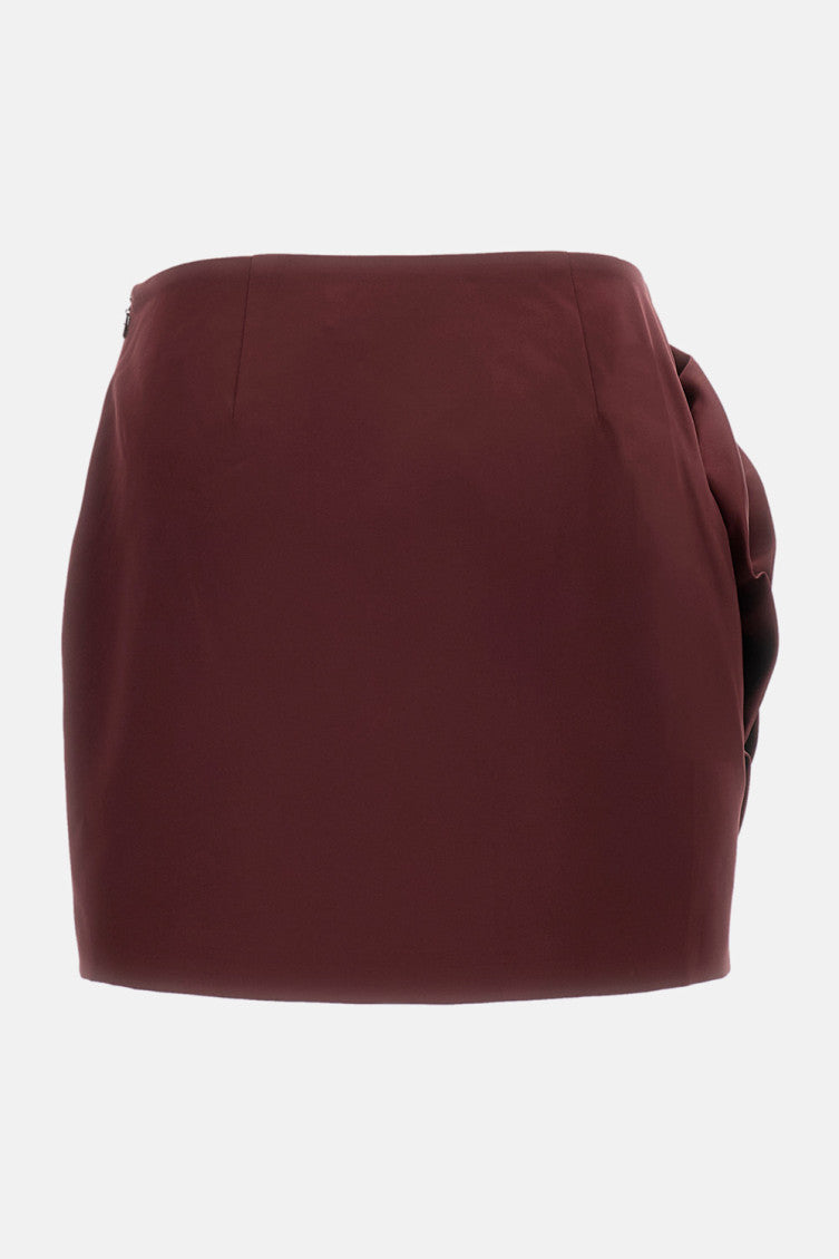 Maroon Mini Skirt 2